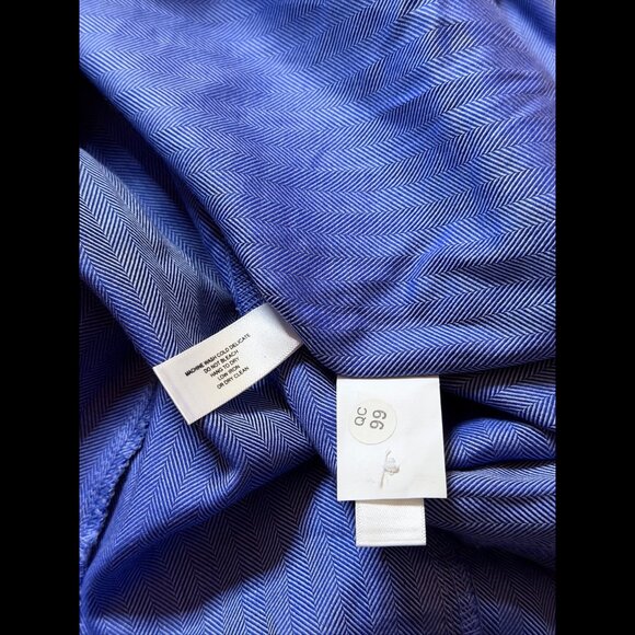 Cutter & Buck Shirt Small Womens Blue 100% Cotton Long Sleeve Woven Twill - Picture 7 of 9